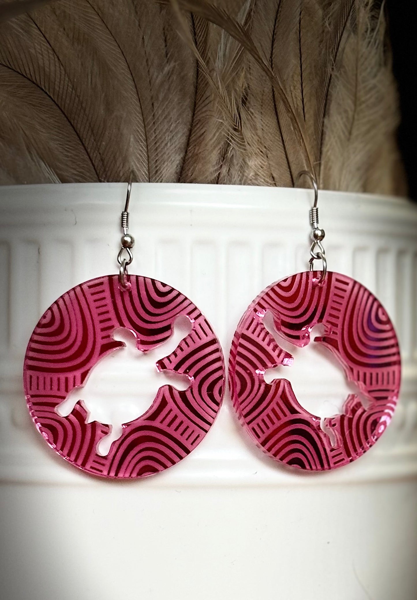 Long Neck Turtles Earrings