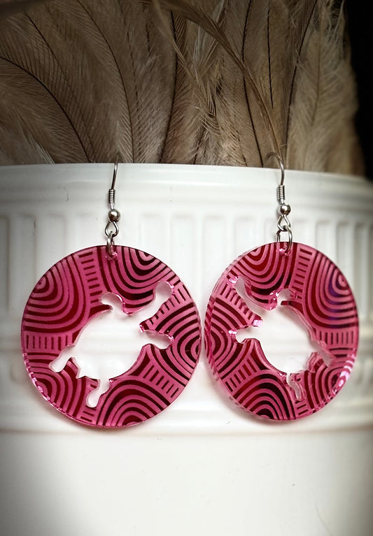 Long Neck Turtles Earrings