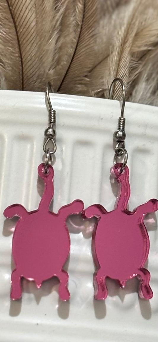 Long Neck Turtles Earrings