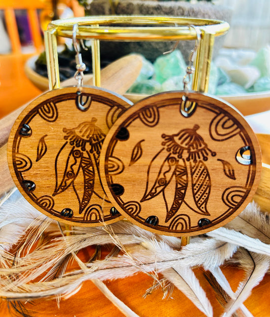 Gumnut Round Earrings