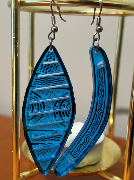 Shield & Boomerang Earring