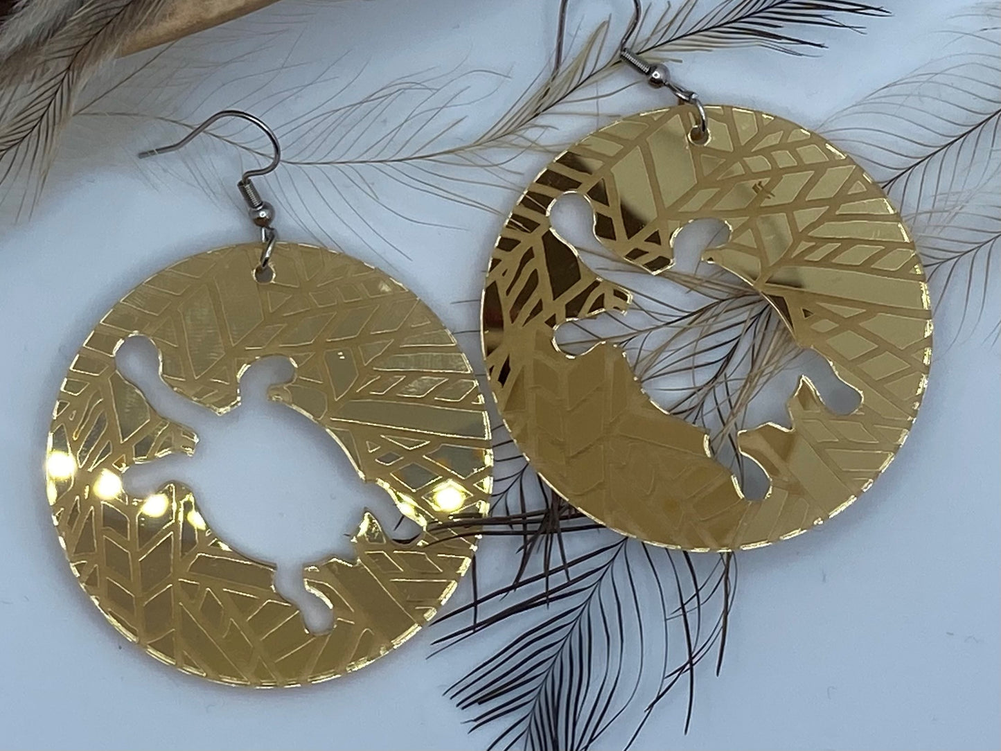 Yorta Yorta Long Neck Turtle Earrings