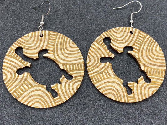 Yorta Yorta Long Neck Turtle Earrings
