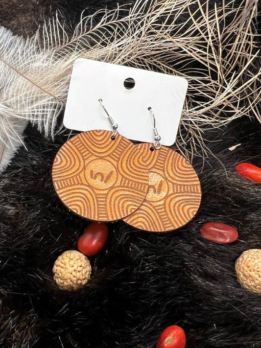 Woman Leather  Earrings