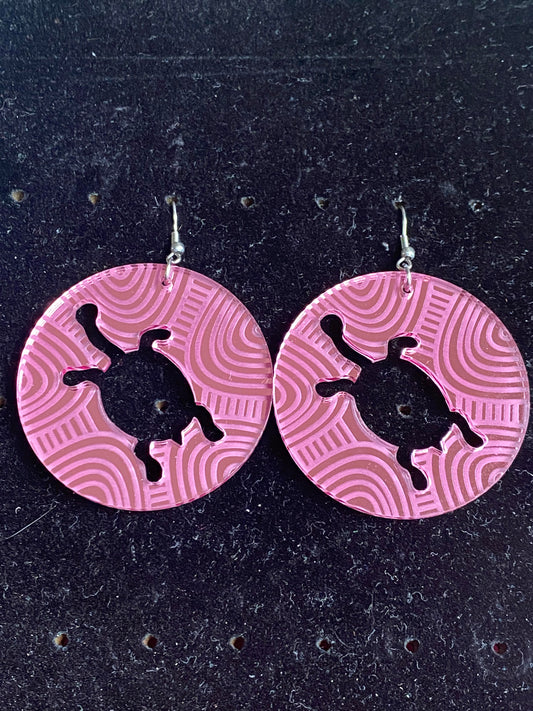 Long Neck Turtle Earrings